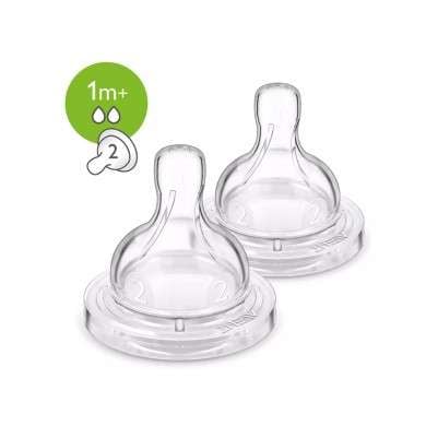 Avent Classique 2 Tetines- 1M+ / 2T