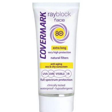 Covermark Rayblock Face Spf 80 +Teinte Beige Clair 50 Ml